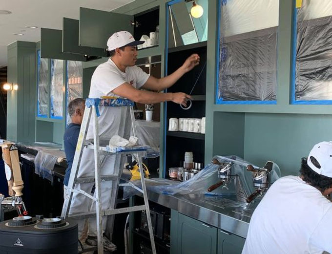 Cabinet Refinishing — Northwest Arkansas kitchen by Liberty Painting Specialists