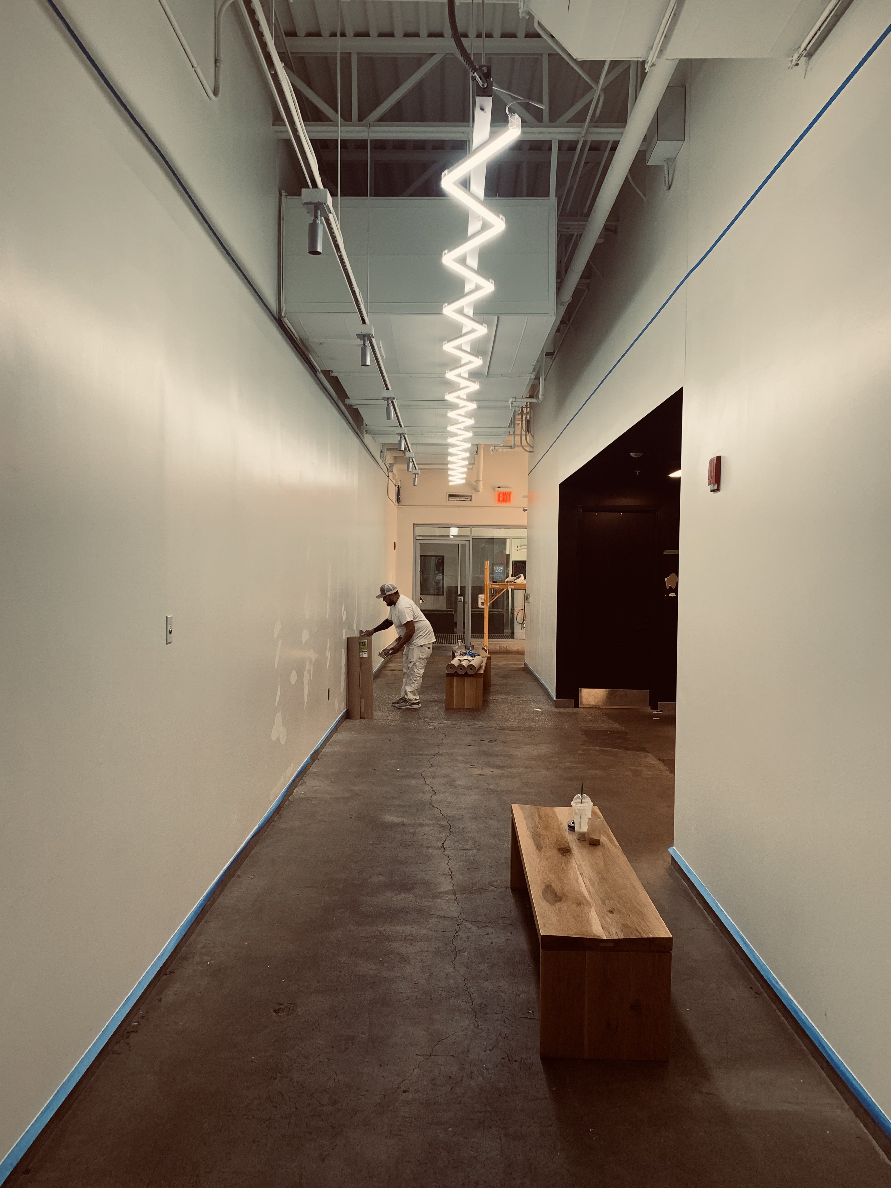 Before: 8th Street Market, Liberty Painting LLC Owner Nick Nichols on-site